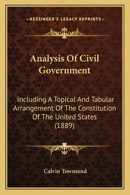 Libro Analysis Of Civil Government: Including A Topical A...