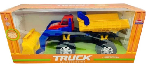 Caminhão Brinquedo Truck Carregadeira Vermelho Usual 56 Cm
