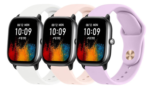 Correas De Silicona Suave Para Reloj Amazfit Gts 4/3 Y Bip 3