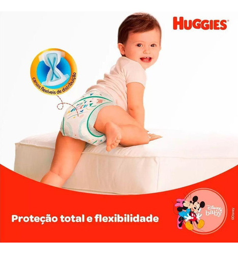 Kit 4 Fraldas Huggies Supreme Care M Com 40 Unidades Cada