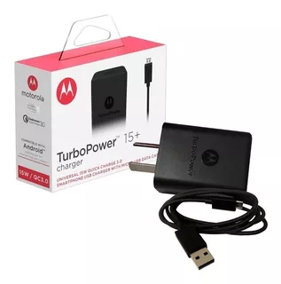 Cargador Turbo Power Motorola Moto G4 G5 Plus G6 G7 Play Z3