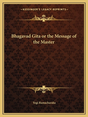 Libro Bhagavad Gita Or The Message Of The Master - Ramach...