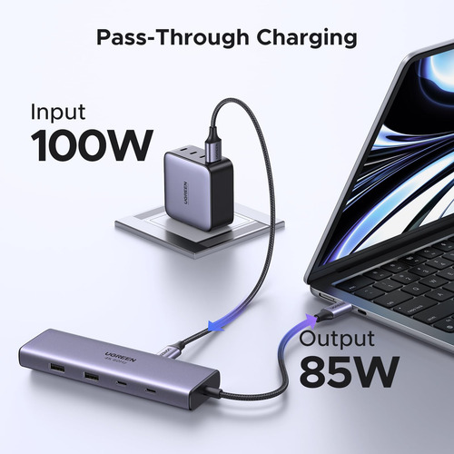 Hub Usb C Ugreen Revodok 9 En 1 Con Gigabit Ethernet 4k Hdmi