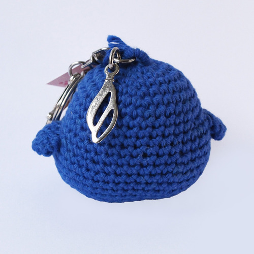 Llavero Amigurumi Rana C/ Girasol Tejido En Crochet A Mano