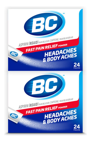 Bc Powder Original Strength Pain Reliever, 24 Unidades (paqu