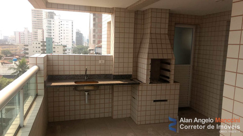 Apartamento Com 3 Dorms, Aviação, Praia Grande - R$ 450 Mil, Cod: 36 - V36