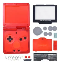 Comprar Carcasa Para Game Boy Advance (gba) Sp Rojo (clear)