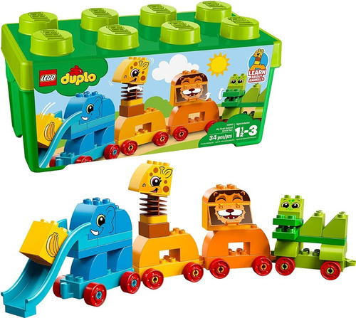 Lego Duplo 10863- Caja De Ladrillos: Mis Primeros Animales