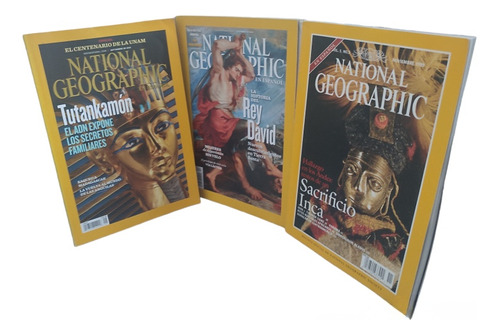 3 Revistas National Geographic.