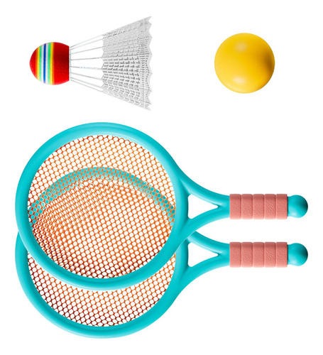 Kit De Tenis Infantil Para Jugar Al Aire Libre, Azul