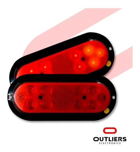 Lanterna De Led Carretinha Carreta Reboque Barco Jet Ski Par