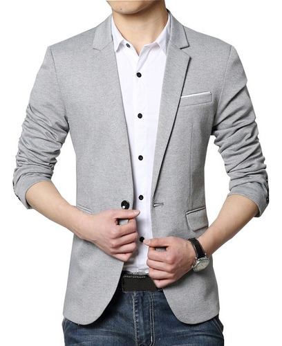 Trajes De Hombre Blazer Casual De Un Solo Pecho Para Homem