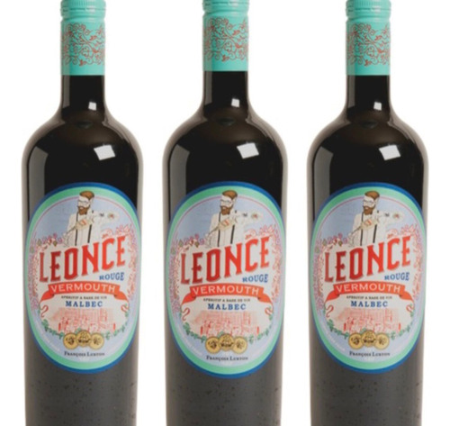 Pack X3 Leonce Rouge Vermouth By Lurton - Aperitivo Vermu