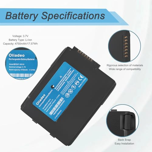 5-pack Zebra Tc77 Batteries - Reemplazo Duradero Y Eficiente