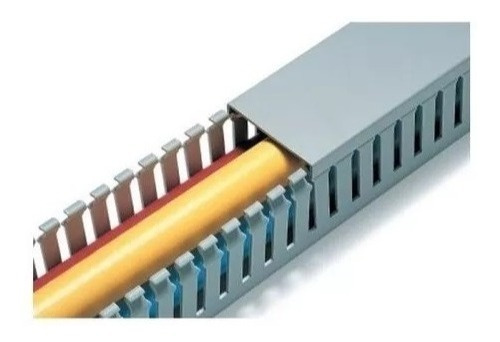 Canaleta Aberta 30x30mm Hd2p Cinza 2metros Hellermann Tyton