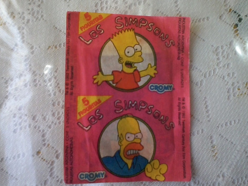 1 Sobre Figuritas Album Los Simpsons Sin Abrir