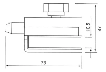 Cerradura Pared Vidrio