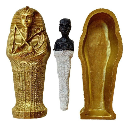 Ataúd Con Figura Coleccionable De Momia, Sarcófago Egipcio