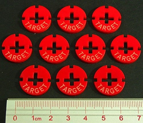 Accesorio Para Juego - Target Tokens, Rojo (10)