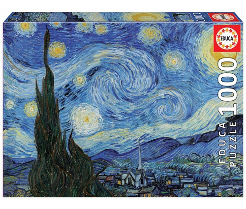 Puzzle Rompecabeza 1000 La Noche Estrellada Vincent Van Gogh