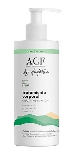 Tratamiento Corporal Hidratacion Paso 2 Acf By Dadatina