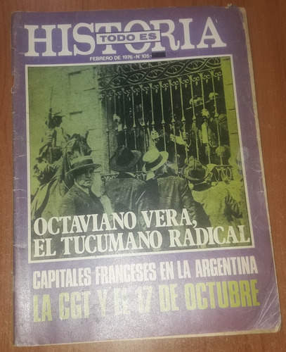 Revista Todo Es Historia N°105  Febrero De 1976