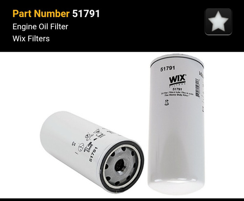 Filtro De Aceite 51791 Wix 