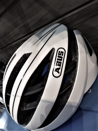 Capacete Bike Abus Aventor Branco Tam-g