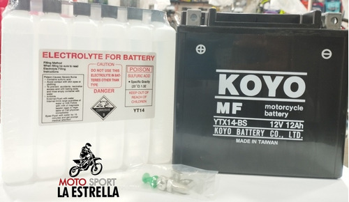 Batería Ytx14-bs Marca Koyo 