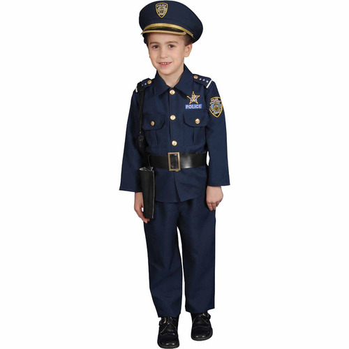 Disfraz Para Niño Policía Talla S Halloween