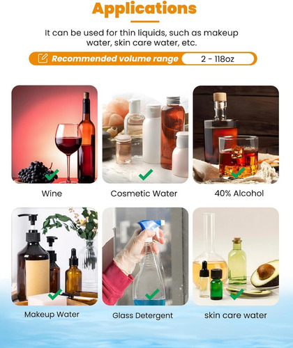 Máquina Llenado Botellas 2 A 120 Onzas Versátil Y Durable