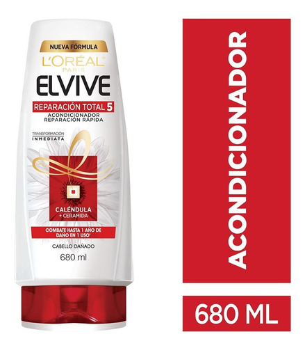  Acondicionador Reparación Total 5 680ml Elvive