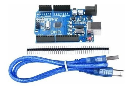 Arduino Uno Atmega 328p Ch340g + Cable Usb + Pines Header