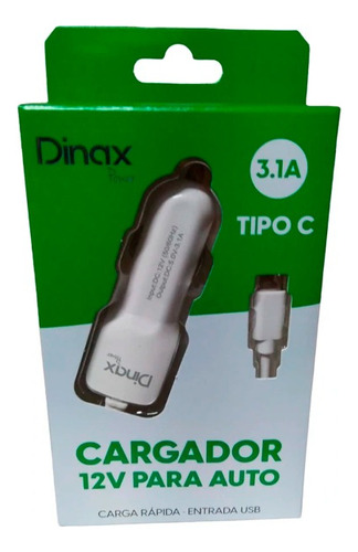 Pack X5 Cargador De Auto Tipo C Dinax 12v 3.1a  