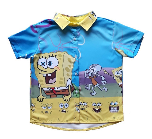 Camisa Bob Esponja Festa Juvenil Festa Meninos