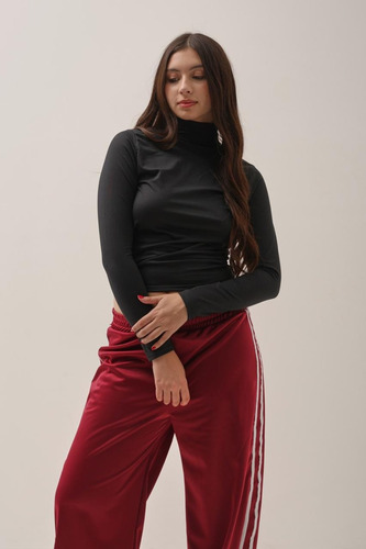 Remera Top Polera Manga Larga Basica Mujer Naif