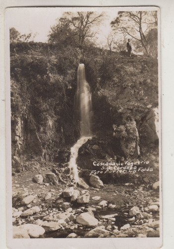 1941 Postal Cascada De Vaqueria La Falda Sierras De Cordoba 