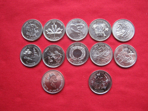 Canadá 25 Centavos 2000 Milenio 