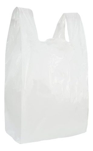 Bolsa Camiseta Blanca De Alta Densidad 25 Paquetes De 1 Kg 