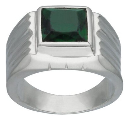 Anillo Plata 925 Peluquera Hexagonal 14 Mm 7 Gr Kendra Joyas