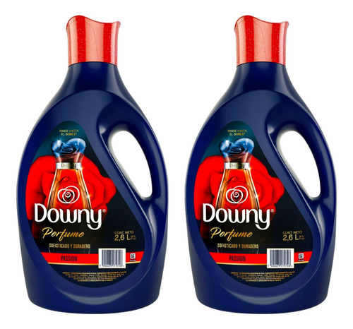2 Pack Downy Passion Suavizante Ropa 2.6 Lt