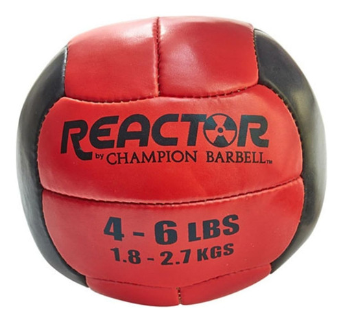 Champion Barbell Medicine Ball  4-6 Lb. - Rojo