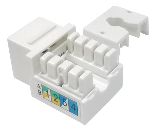 Skyq Cat6 Rj45 Keystone Jack Blanco Para Una Terminación De 