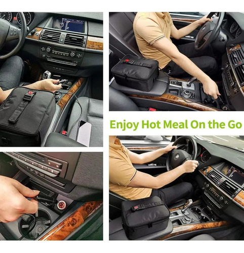Mini Horno Microondas Portátil Con Aislamiento Para Coche