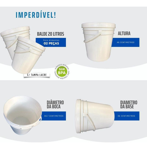 Balde Cerveja Heineken 20l Alça Plástica E Tampa Lacre 2 Pçs