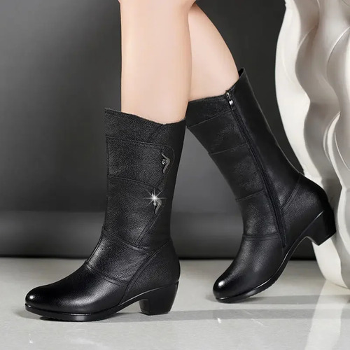 Botas De Moda Feminina, Forradas De Lã, Estilo Coreano Quent