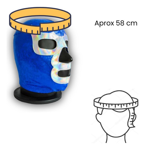 Punk Mascara Luchador Semi Lycra Lucha Libre