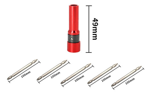 Adaptador De Enchufe Hexagonal Con Puntas De Destornillador