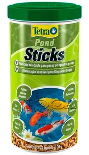 Ração Para Carpas E Kinguios  Tetra Pond Sticks 100gr