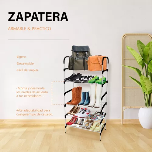 Organizador De Zapatos 6 Niveles 21 Pares Mueble Zapatero